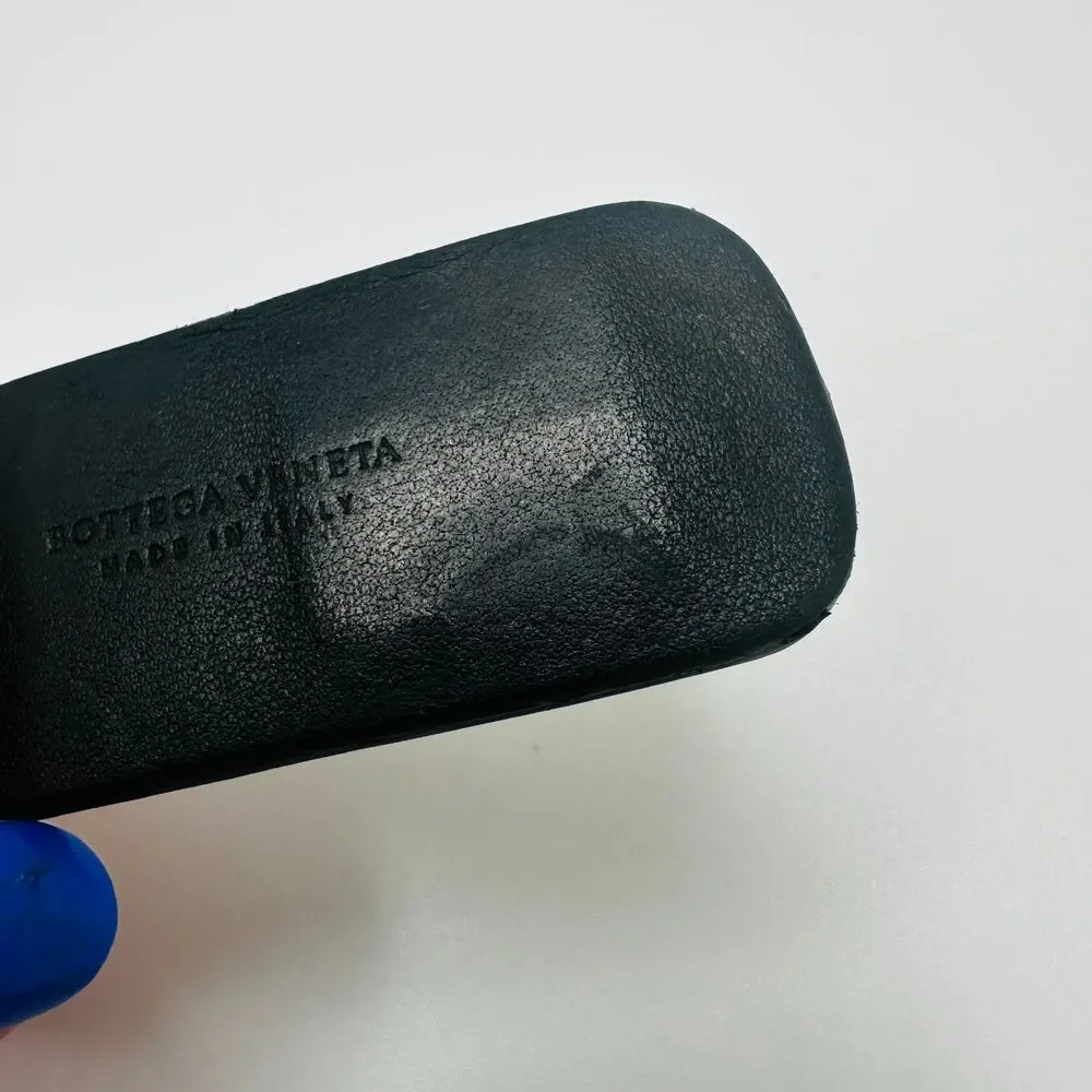 Bottega Veneta Black Intrecciato Leather Money Clip Magnetic Slim Minimalist